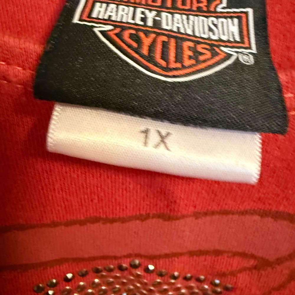 Harley-Davidson Women's Vibrant Red Tank Top - Picture 5 of 5